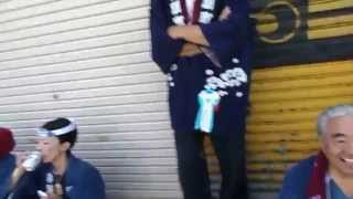 20140913 1034やわたんまち2日目キネマ通りにて休憩する神明町