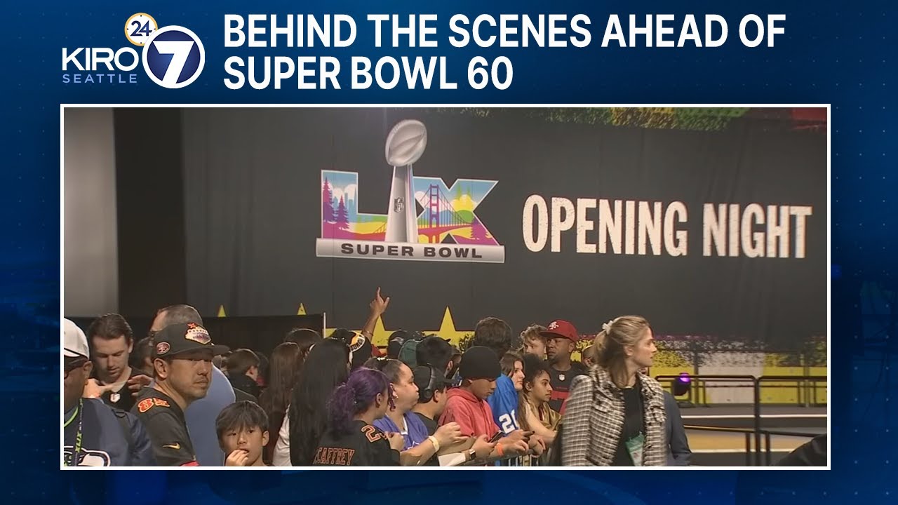 Behind the scenes in California ahead of the Super Bowl - YouTube