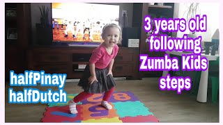 3 years old Following Dance steps | minions | Half pinay Half Dance