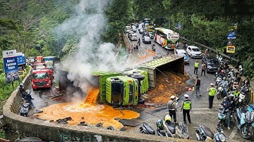 MALAPETAKA TUMPAHAN MINYAK !!! SITINJAU LAUIK MACET TOTAL PULUHAN KILOMETER (Kondisi Terkini..)