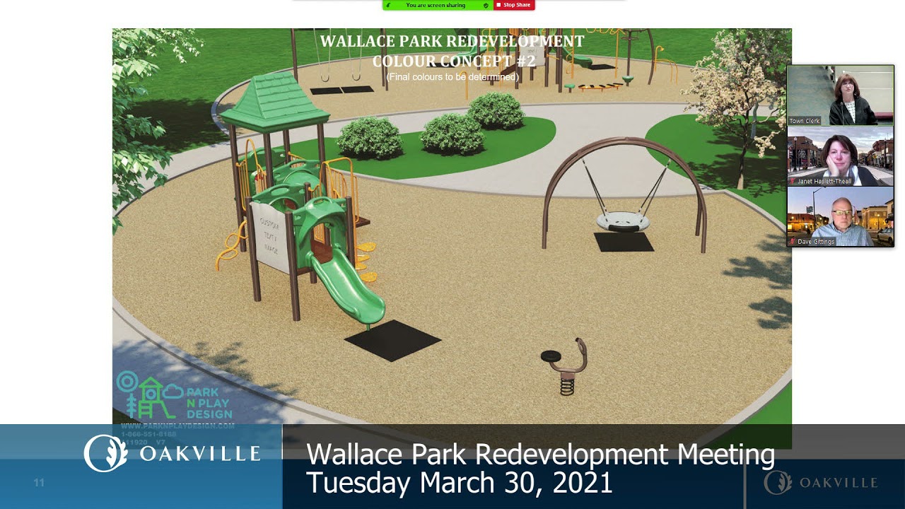 Wallace Park Redevelopment Public Information Meeting, March 30, 2021