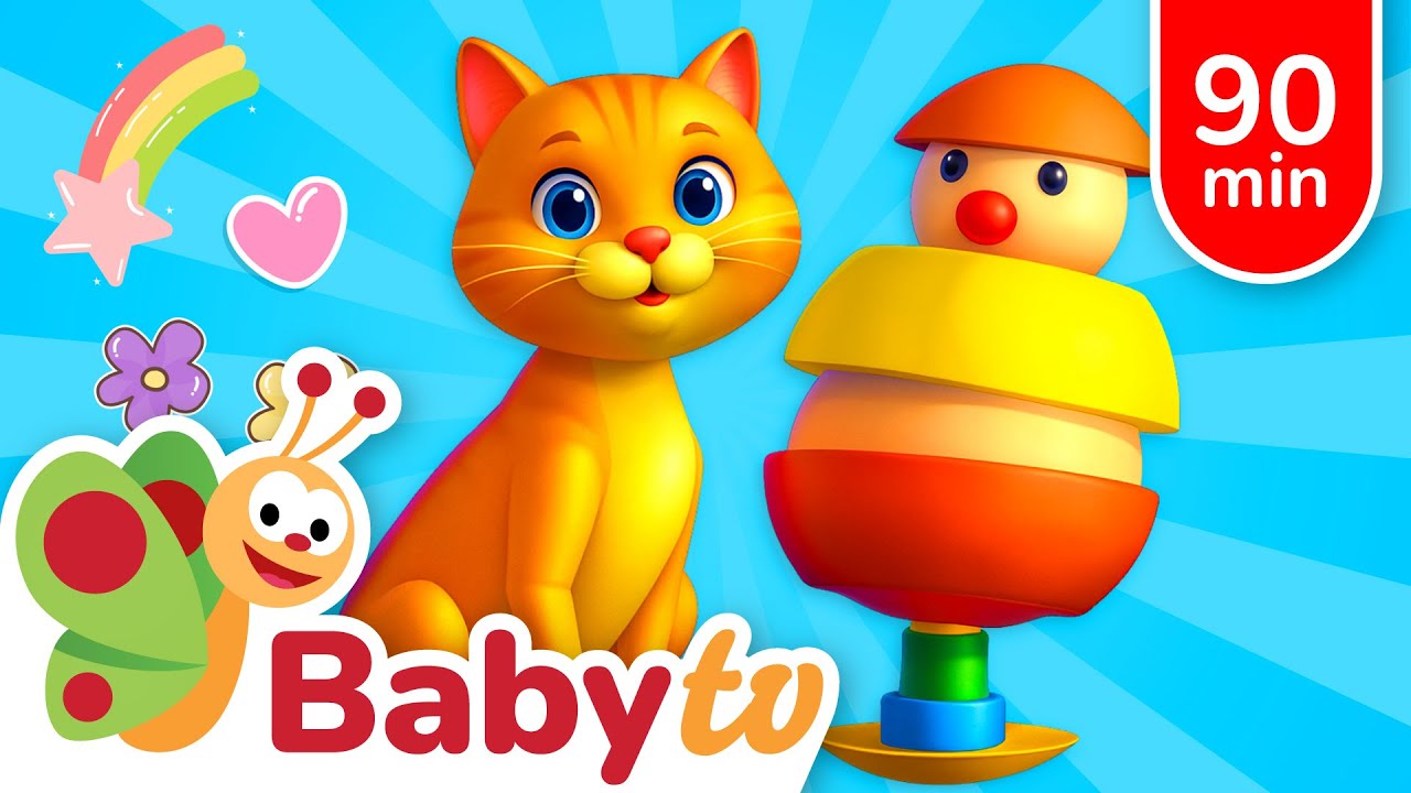 Gattino Divertente Insegue la Palla 🐱 | Migliori Momenti BabyTV
