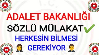 Adalet Bakanliği Sözlü Mülakat Sinavi Esnasinda Di̇kkat Edi̇lmesi̇ Gereken Tüm Herşeye Deği̇ndi̇könemli̇