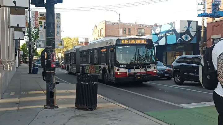 CTA 2012 New Flyer D60LFR 4389 On the Blue Line Shuttle