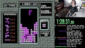 280 Lines in NES Tetris [Former PB]