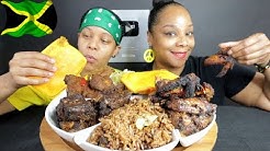 AMERICANS WHO LOVE JAMAICAN FOOD MUKBANG!