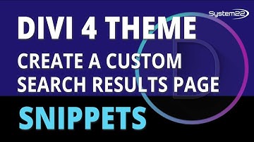 Divi 4 Create A Custom Search Results Page 👈