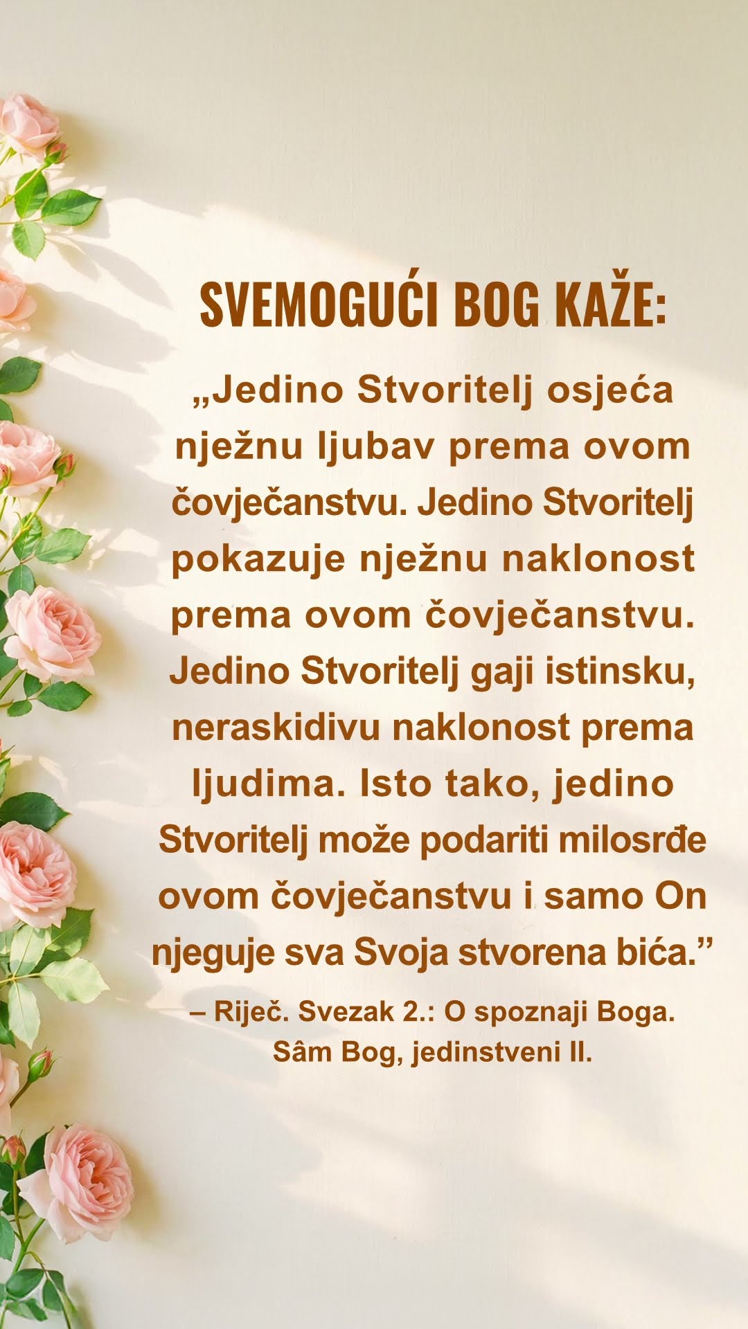 Umiri se pred Bogom i čitaj Njegove riječi kako bi Mu se približio