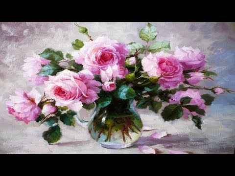 Натюрморты с цветами от Юрия Николаева.