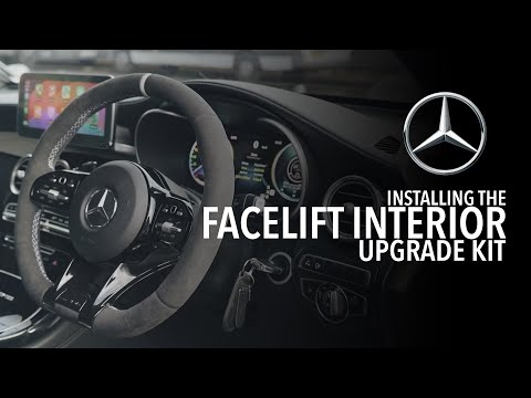 Mercedes GLC 63 AMG Digital instrument cluster, android tab and 2020 steering wheel install