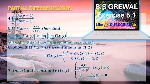 B S Grewal solution | Exercise 5.1 | Question 4, 5 , 6 & 7 solved | With concept
