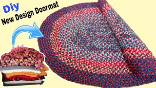 Kypak,Easy Way To Make Doormat With Waste Fabric/How to make Doormat at home/carpet /floor mat/kypay