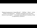 Visual Studio Interview Questions and Answers (Beginner to Advanced)