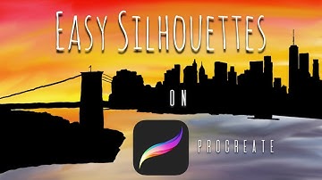 The Easiest Way to Create a Silhouette on Procreate!