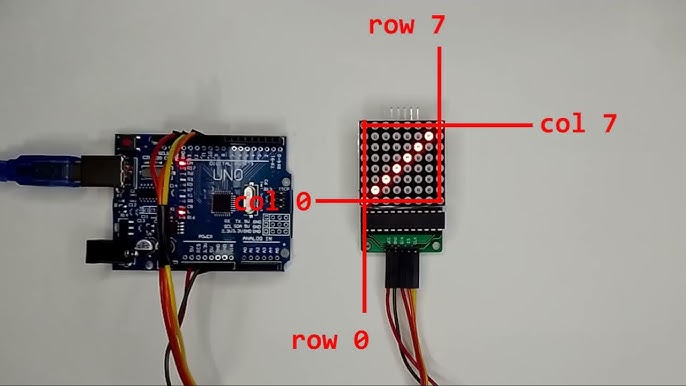 Comment utiliser 8×8 LED matrice avec MAX7219 module pour Arduino