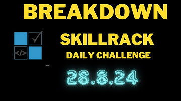 Breakdown SkillRack Daily Challenge Python Solutions | | #skillrack #skillrackdaily