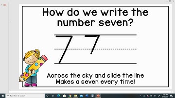 How To Write The Number 7