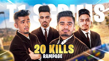 20 FINISHES RAMPAGE MODE IN T1 SCRIMS! *EPIC 🔥* | Scout POV | Team X Spark