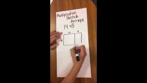 Multiplication Sketch Array - 4th grade