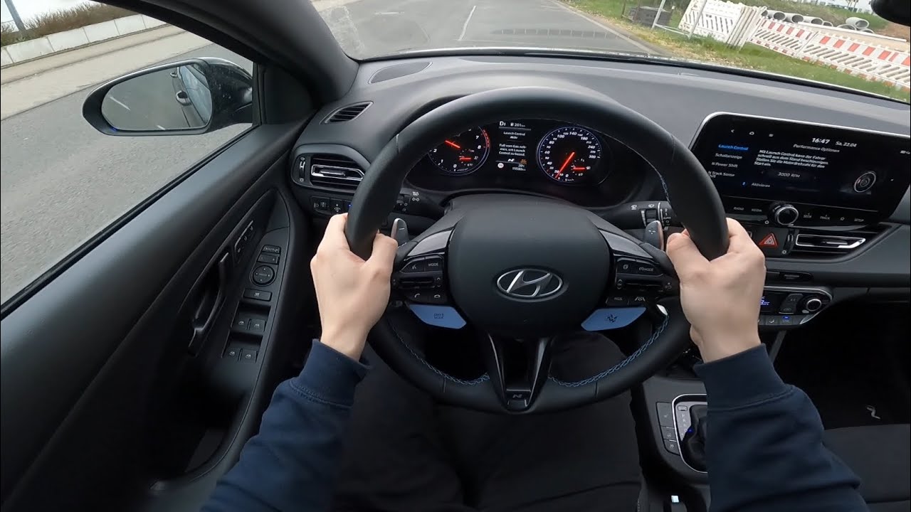 POV Drive Hyundai I30N. B Road and Launch Control at start. 60 FPS ...