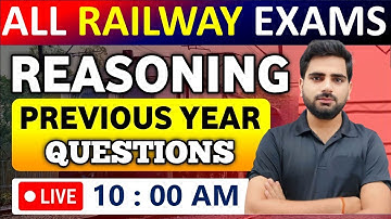 RAILWAY REASONING CLASSES 2024 | RRB NTPC REASONING CLASSES | RPF Constable SI Maths | BY MANOJ SIR