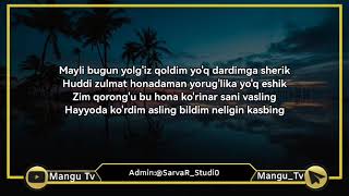 UZmir - Ojiz yurak (Lyrics Text) Telegram kanalimizdan yuklab oling T.me/Mangu_Tv