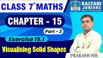 Class 7 Maths | Visualising Solid Shapes | Exercise 15.1 | Chapter 15 | Ncert| Cbse