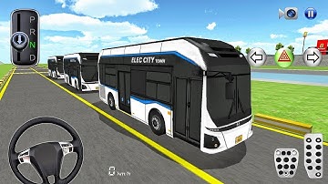 New Hyundai Electric Bus Simulator Game 2025: 3D Driving Class - Car Game Android Gameplay