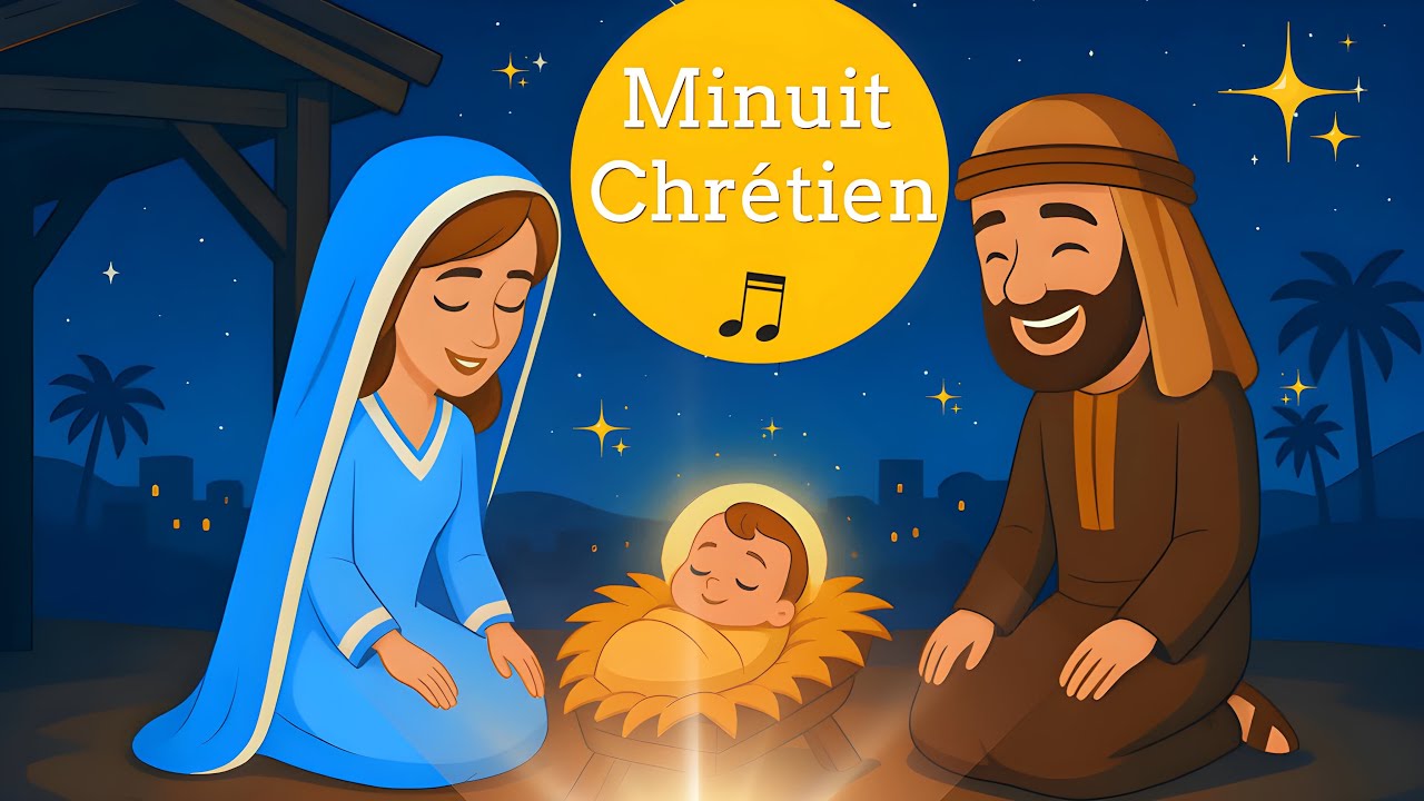 Minuit Chrétien – Chanson de Noël Pour Enfants (avec paroles) | Vidéo  Chrétienne | Amis de Jésus