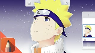 【 SpeedPaint 】'Naruto' Autodesk Sketchbook Android Anime screenshot 4