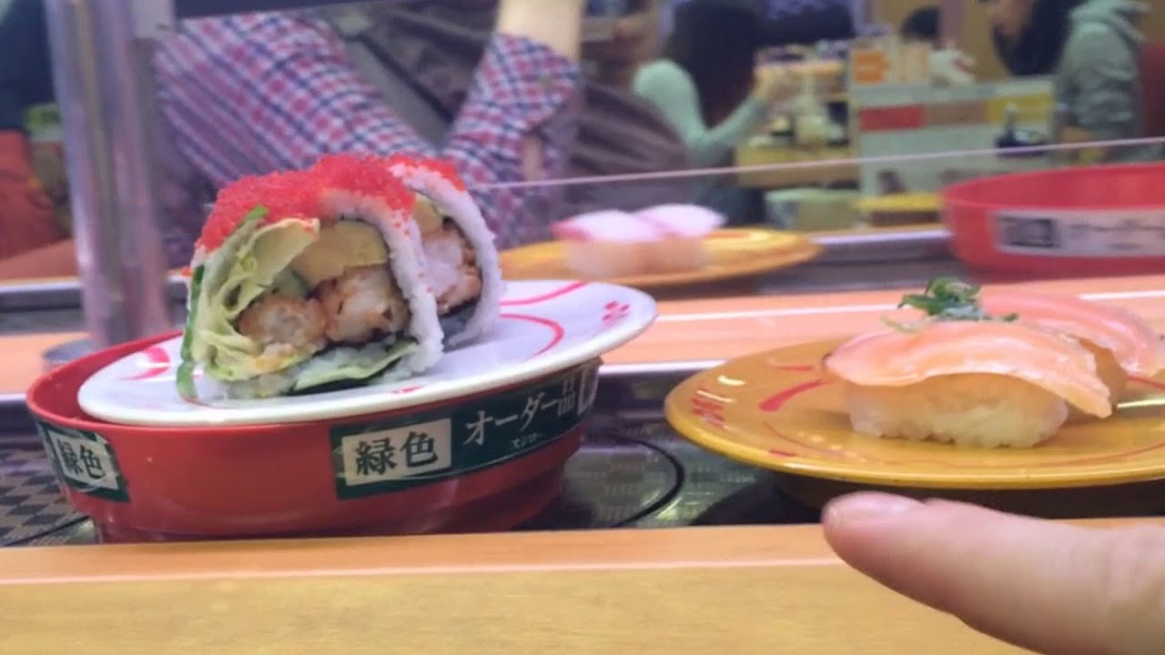 How to order, eat and pay for sushi in Japan (at a conveyor belt sushi