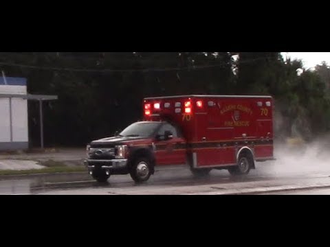 Nassau County Fire Rescue | Rescue 70 and Rescue 71 Responding - YouTube