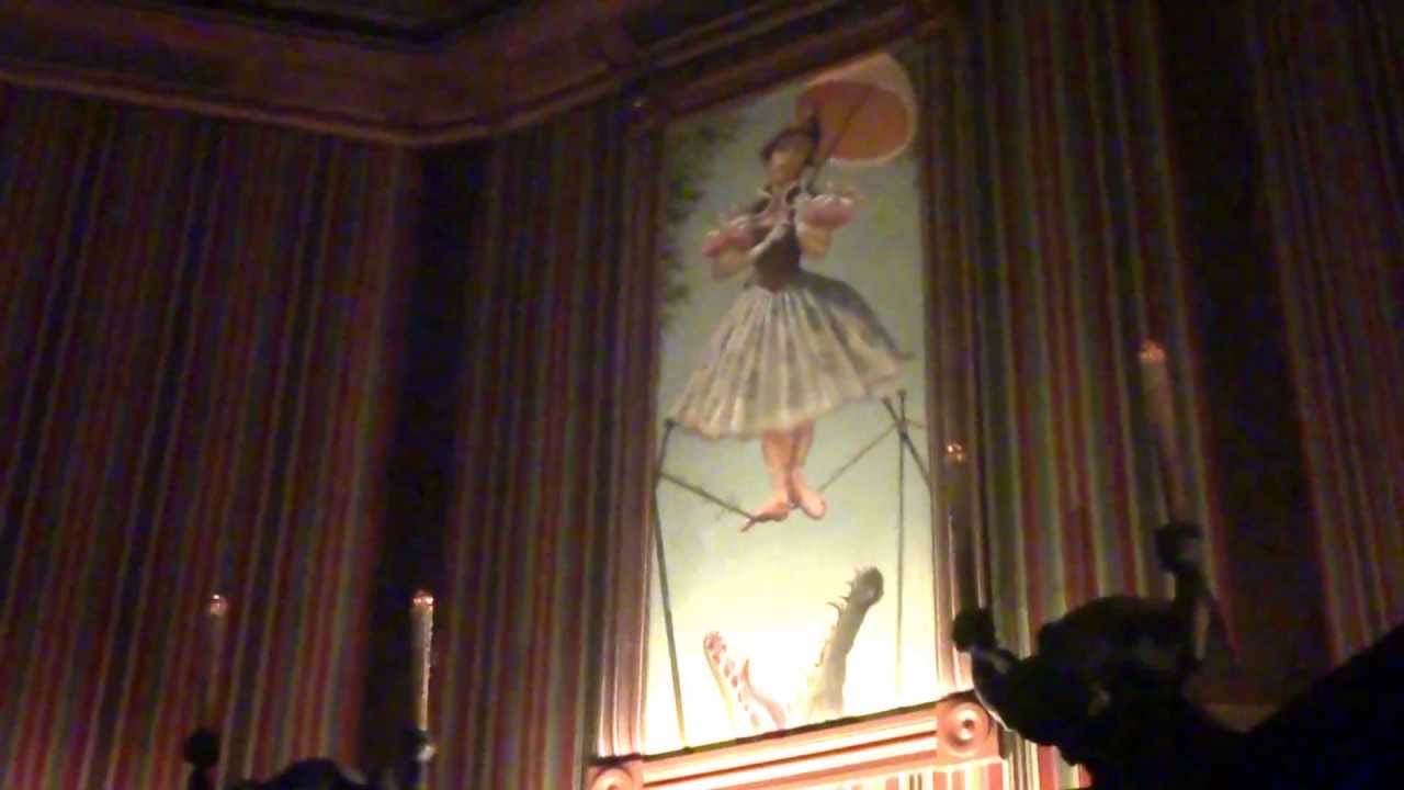 The Haunted Mansion Stretching Room in HD 1080P Disneyland - YouTube
