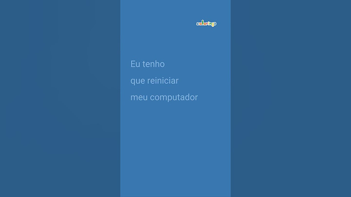 Eu tenho que reiniciar meu computador em Inglês Português