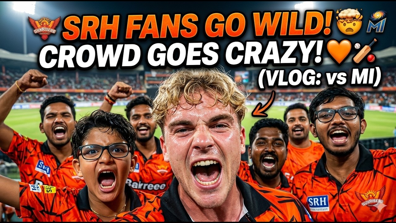I Went to the CRAZIEST IPL Match: SRH vs MI 🤯🏏 - YouTube