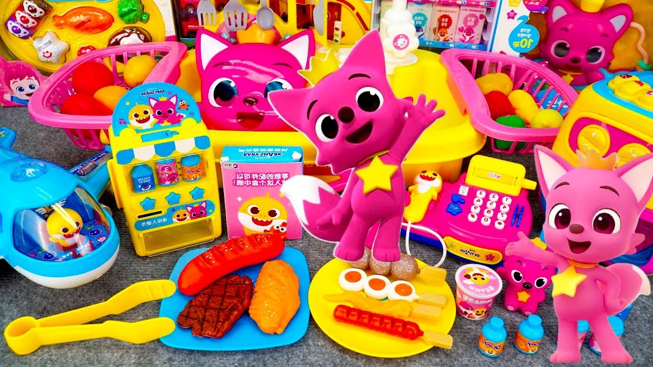 10 Minute Satisfying Unboxing & Review Miniature Pinkfong Cooking Playset | ASMR