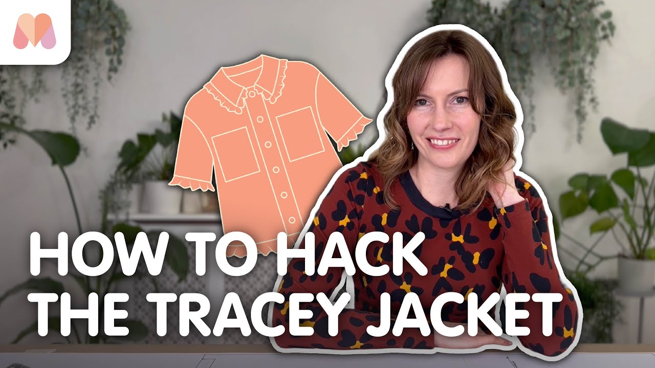 Pattern Hack the Tracey Jacket | Raised Hem and Ruffles - YouTube