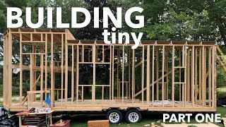 TINY HOUSE BUILD  Frame and Floor | BUILDING tiny (Part One)