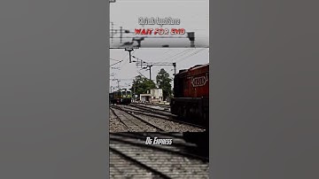 Two trains on the same track 💀 #wag9 #wdm3d #wdm3a