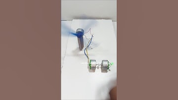 Transferring power to an LED and fan without battery | DC Motor Project #tech #experiment