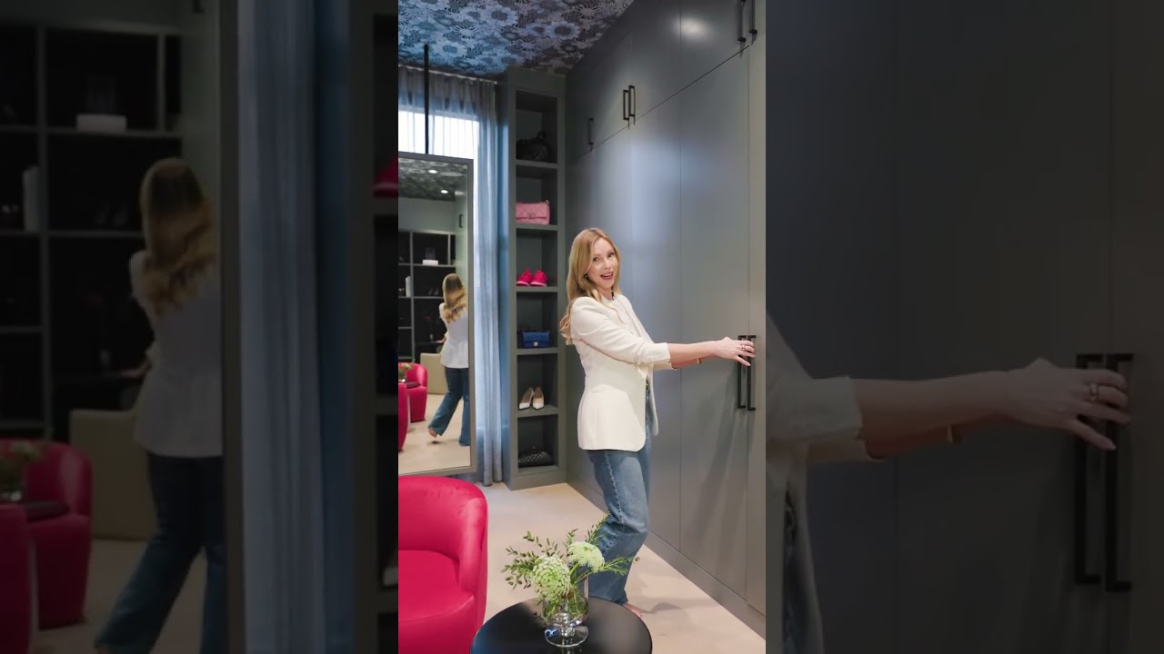 RETAIL INSPIRED His and Hers Closet in Luxury Calgary Home | West Ridge Fine Homes 