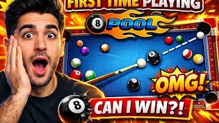 🎱 First Time Playing 8 Ball Pool 😱 | Unexpected Moments… Can I Win?!