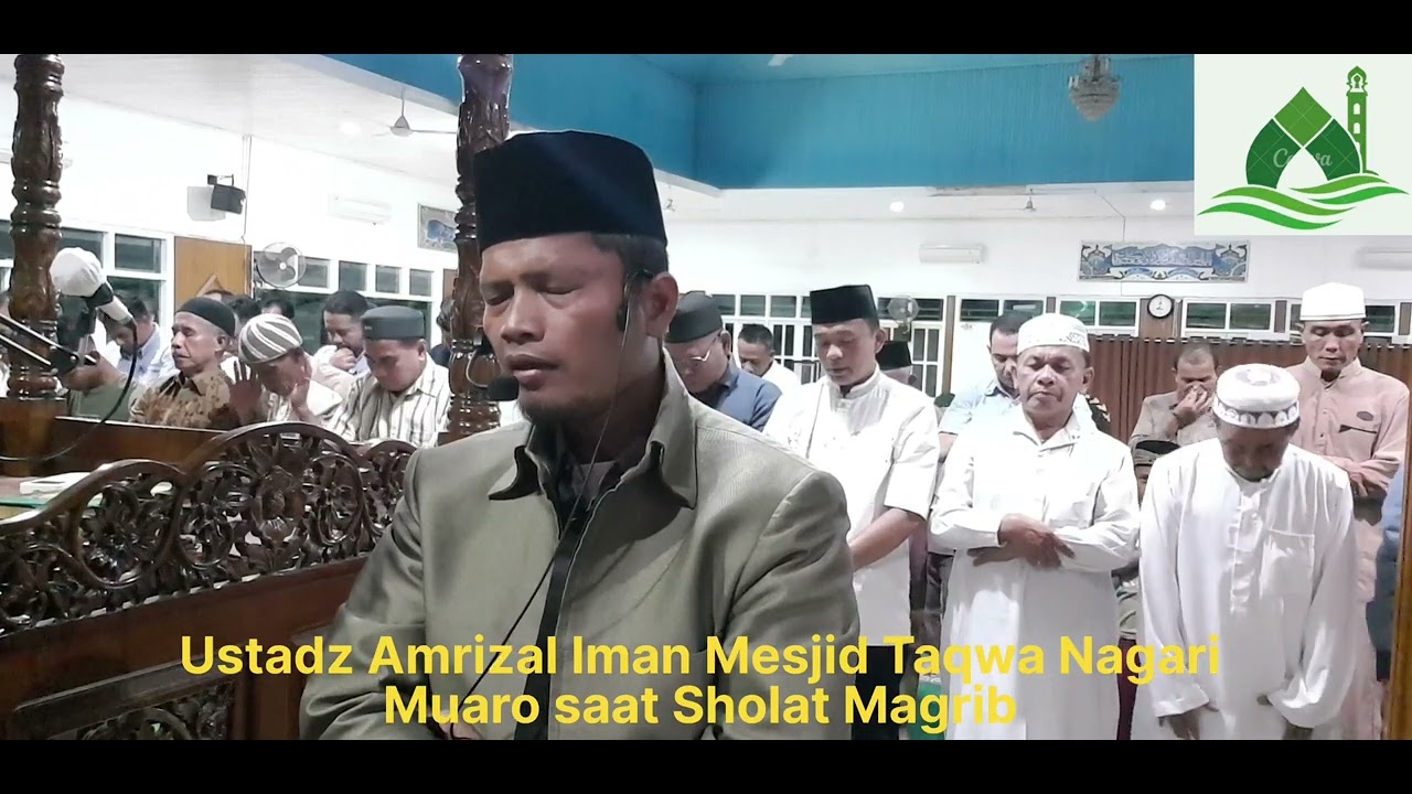 takjub mendengarkan bacaan surat Al-hasyr dan surat Al-'Imran oleh Ustadz Amrizal Iman Mesjid ini