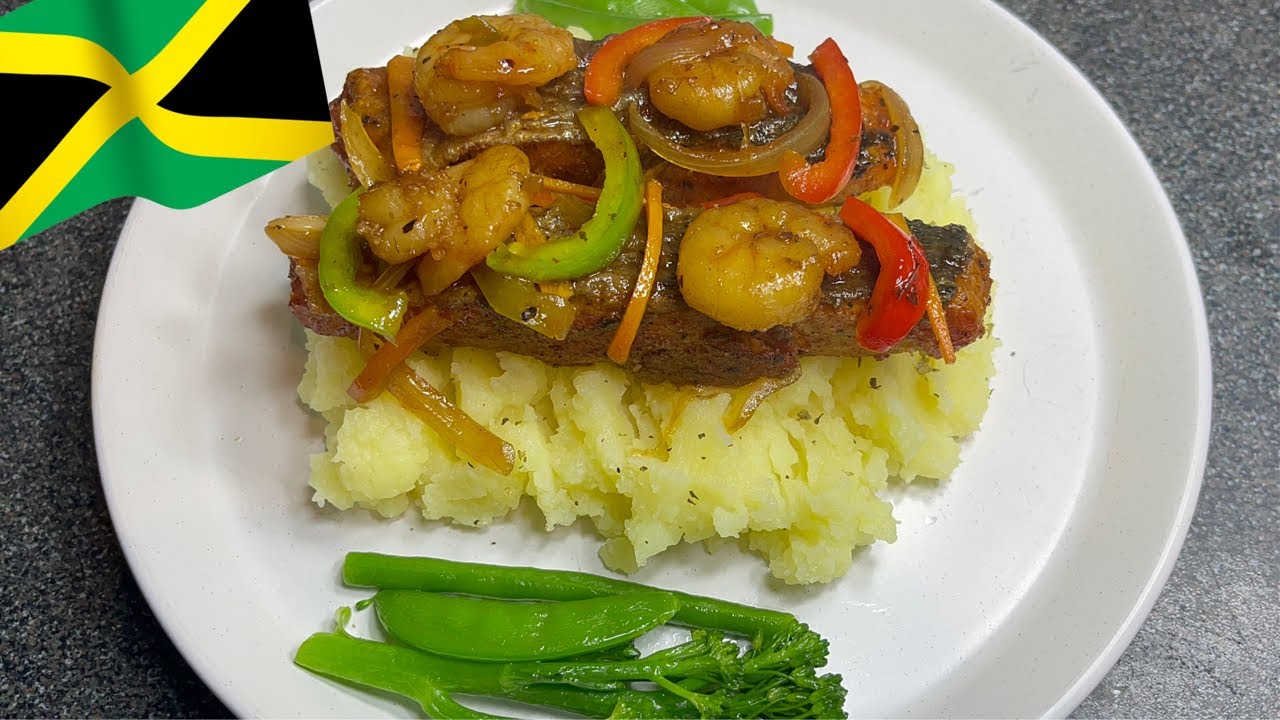 How to make Honey roast salmon and king prawns YouTube