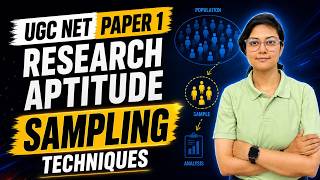 UGC NET Paper 1 | Research Aptitude | Sampling Techniques | Zero to JRF by Aditi Mam