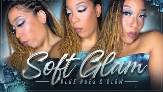 BLUE GLAM MAKEUP TUTORIAL 💙✨ | Icy Blue Soft Glam screenshot 4