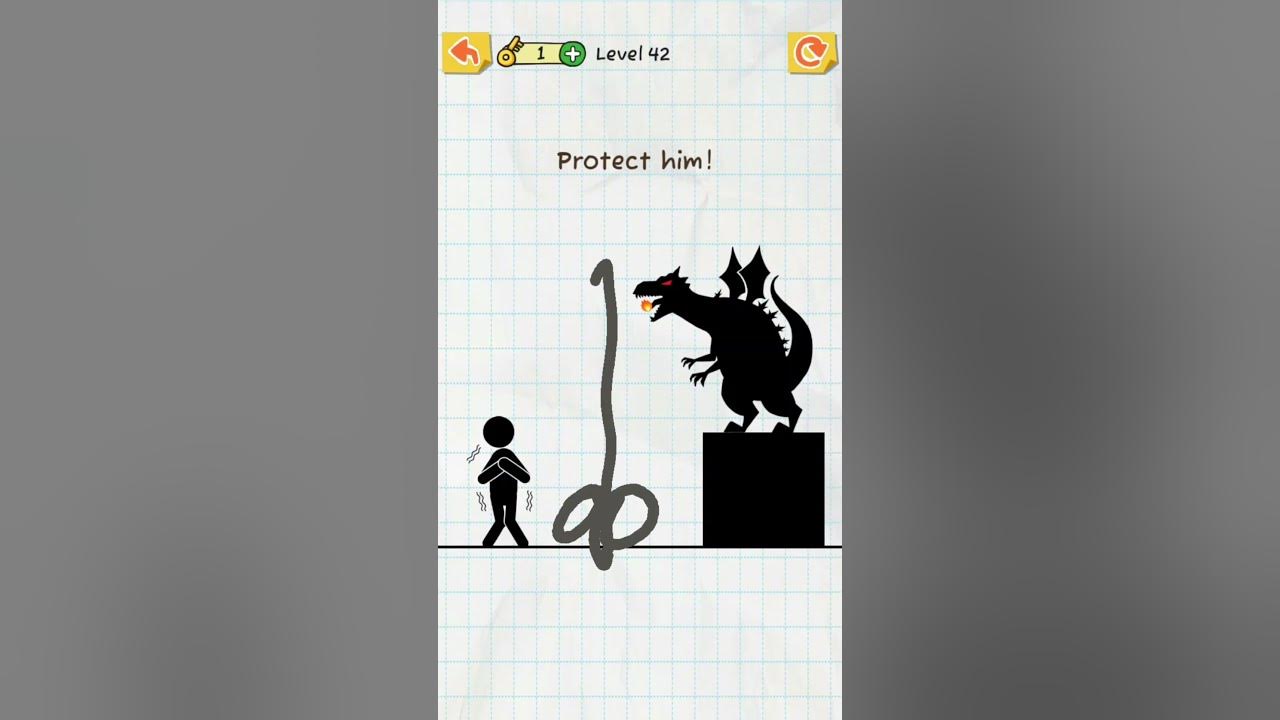 draw 2 save stickman puzzle level 42 shorts gaming gameplay YouTube