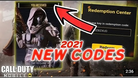 *June 2021* Call Of Duty Mobile 2021 New Redeem Code | Cod Mobile Redeem Code Garena