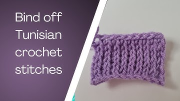 Bind off Tunisian stitches
