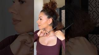 Cutting my own curly pixie cut! DIY CUT / COLOR / STYLE for my natural short pixie! Full video OTW♥